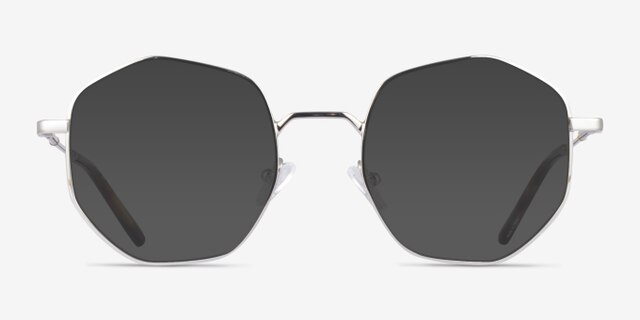 Artisan Argenté MétalMontures de lunettes de vue d'EyeBuyDirect, Avec des Verres Teintés