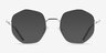 Artisan Argenté MétalMontures de lunettes de vue d'EyeBuyDirect, Avec des Verres Teintés