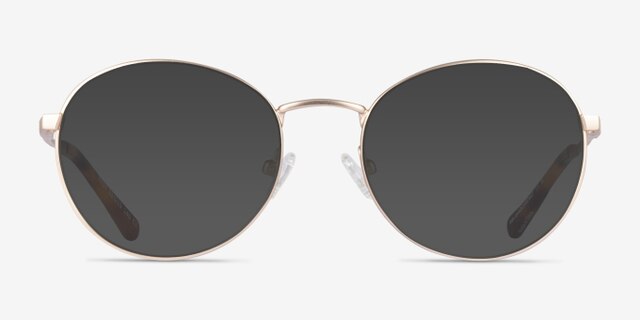 Rest Gold MetalEyeglass Frames from EyeBuyDirect, with Tinted Lenses