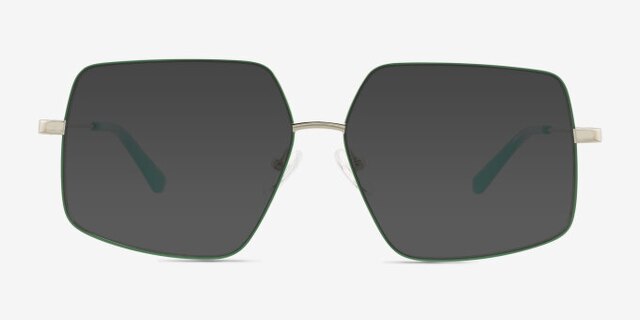 Rune Vert MétalMontures de lunettes de vue d'EyeBuyDirect, Avec des Verres Teintés