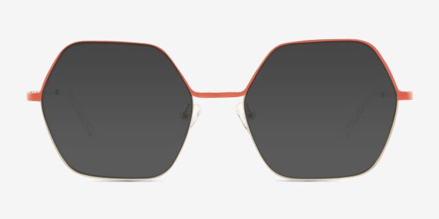 Mayfield Coral Gold MétalMontures de lunettes de vue d'EyeBuyDirect, Avec des Verres Teintés