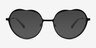 Everlasting Black MetalEyeglass Frames from EyeBuyDirect, with Tinted Lenses