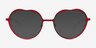 Everlasting Red MetalEyeglass Frames from EyeBuyDirect, with Tinted Lenses