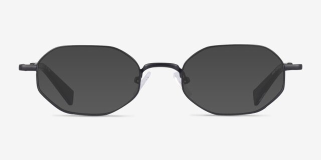 Trailblazer Black MetalEyeglass Frames from EyeBuyDirect, with Tinted Lenses