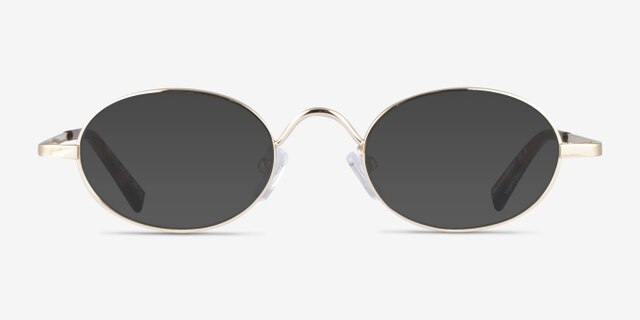 Innovate Gold MetalEyeglass Frames from EyeBuyDirect, with Tinted Lenses