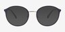 Tizzy Navy MetalEyeglass Frames from EyeBuyDirect, with Tinted Lenses