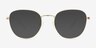 Whirl Shiny Gold MetalEyeglass Frames from EyeBuyDirect, with Tinted Lenses