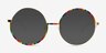 Love More Gold MetalEyeglass Frames from EyeBuyDirect, with Tinted Lenses