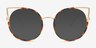 Free Spirit Rainbow Gold MetalEyeglass Frames from EyeBuyDirect, with Tinted Lenses