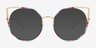 Free Spirit Multicolor Gold MetalEyeglass Frames from EyeBuyDirect, with Tinted Lenses