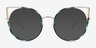 Free Spirit Multicolor Silver MetalEyeglass Frames from EyeBuyDirect, with Tinted Lenses
