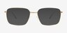 Vizzo Doré Matériaux biosourcésMontures de lunettes de vue d'EyeBuyDirect, Avec des Verres Teintés