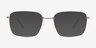 Vizzo Silver Alternative MaterialsEyeglass Frames from EyeBuyDirect, with Tinted Lenses