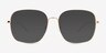 Beauregard Rose Gold Alternative MaterialsEyeglass Frames from EyeBuyDirect, with Tinted Lenses