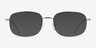 Arlo Argenté MétalMontures de lunettes de vue d'EyeBuyDirect, Avec des Verres Teintés