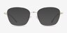Beckham Light Gold MetalEyeglass Frames from EyeBuyDirect, with Tinted Lenses