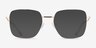 Davis Doré MétalMontures de lunettes de vue d'EyeBuyDirect, Avec des Verres Teintés