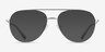 Devon Argenté MétalMontures de lunettes de vue d'EyeBuyDirect, Avec des Verres Teintés