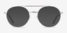 Georgie Silver MetalEyeglass Frames from EyeBuyDirect, with Tinted Lenses