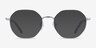 Glen Silver MetalEyeglass Frames from EyeBuyDirect, with Tinted Lenses