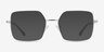 Laken Silver MetalEyeglass Frames from EyeBuyDirect, with Tinted Lenses