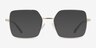 Laken Doré MétalMontures de lunettes de vue d'EyeBuyDirect, Avec des Verres Teintés