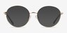 Dakota Gold MetalEyeglass Frames from EyeBuyDirect, with Tinted Lenses