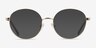 Dakota Gold MetalEyeglass Frames from EyeBuyDirect, with Tinted Lenses