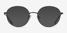 Dakota Noir MétalMontures de lunettes de vue d'EyeBuyDirect, Avec des Verres Teintés