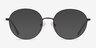 Dakota Noir MétalMontures de lunettes de vue d'EyeBuyDirect, Avec des Verres Teintés