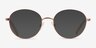 Dallas Rose Gold MetalEyeglass Frames from EyeBuyDirect, with Tinted Lenses