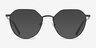 Monday Black MetalEyeglass Frames from EyeBuyDirect, with Tinted Lenses