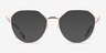Monday Rose Gold MetalEyeglass Frames from EyeBuyDirect, with Tinted Lenses