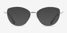 Morgan Silver MetalEyeglass Frames from EyeBuyDirect, with Tinted Lenses