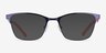 Jana Bleu MétalMontures de lunettes de vue d'EyeBuyDirect, Avec des Verres Teintés