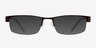 Beckett Coffee MetalEyeglass Frames from EyeBuyDirect, with Tinted Lenses