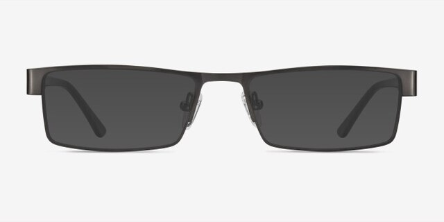 Bennett Gunmetal MétalMontures de lunettes de vue d'EyeBuyDirect, Avec des Verres Teintés
