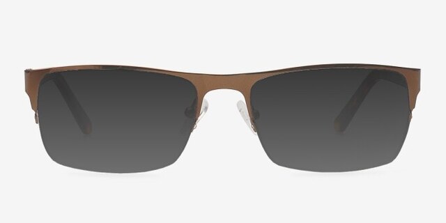 Bowen Brown MetalEyeglass Frames from EyeBuyDirect, with Tinted Lenses