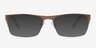 Bowen Brown MetalEyeglass Frames from EyeBuyDirect, with Tinted Lenses