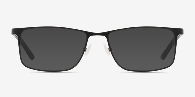Clinton Black MétalMontures de lunettes de vue d'EyeBuyDirect, Avec des Verres Teintés