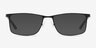 Clinton Black MétalMontures de lunettes de vue d'EyeBuyDirect, Avec des Verres Teintés