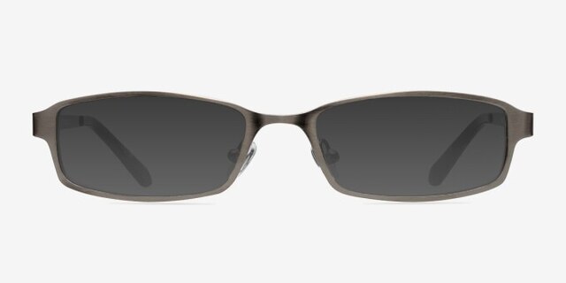 Johanna Gunmetal MetalEyeglass Frames from EyeBuyDirect, with Tinted Lenses
