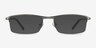 Mel Gunmetal MetalEyeglass Frames from EyeBuyDirect, with Tinted Lenses