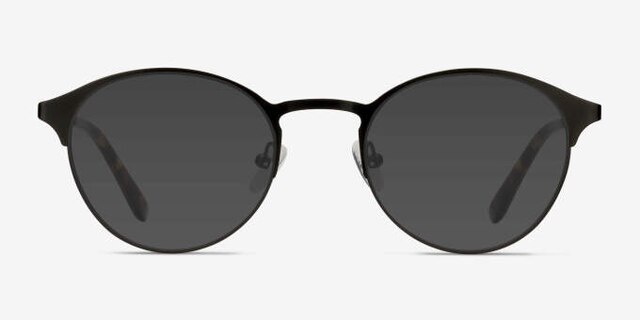 Little Time Noir MétalMontures de lunettes de vue d'EyeBuyDirect, Avec des Verres Teintés