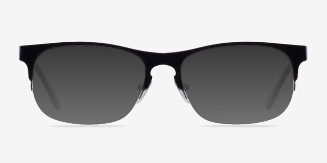 Farley Black MetalEyeglass Frames from EyeBuyDirect, with Tinted Lenses