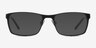 Dublin Matte Black MétalMontures de lunettes de vue d'EyeBuyDirect, Avec des Verres Teintés