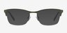 Time Green MetalEyeglass Frames from EyeBuyDirect, with Tinted Lenses