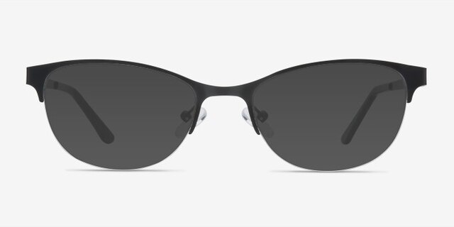Melody Black MetalEyeglass Frames from EyeBuyDirect, with Tinted Lenses