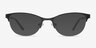 Melody Black MetalEyeglass Frames from EyeBuyDirect, with Tinted Lenses