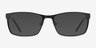 Dublin Matte Black MetalEyeglass Frames from EyeBuyDirect, with Tinted Lenses